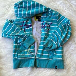 Hurley girls zip up hoodie